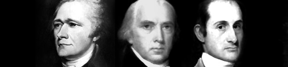 Hamilton, Madison, and John Jay wrote under the pseudonym, "Plubius"